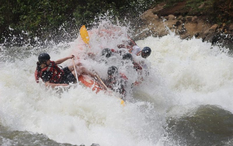 White water rafting in Uganda