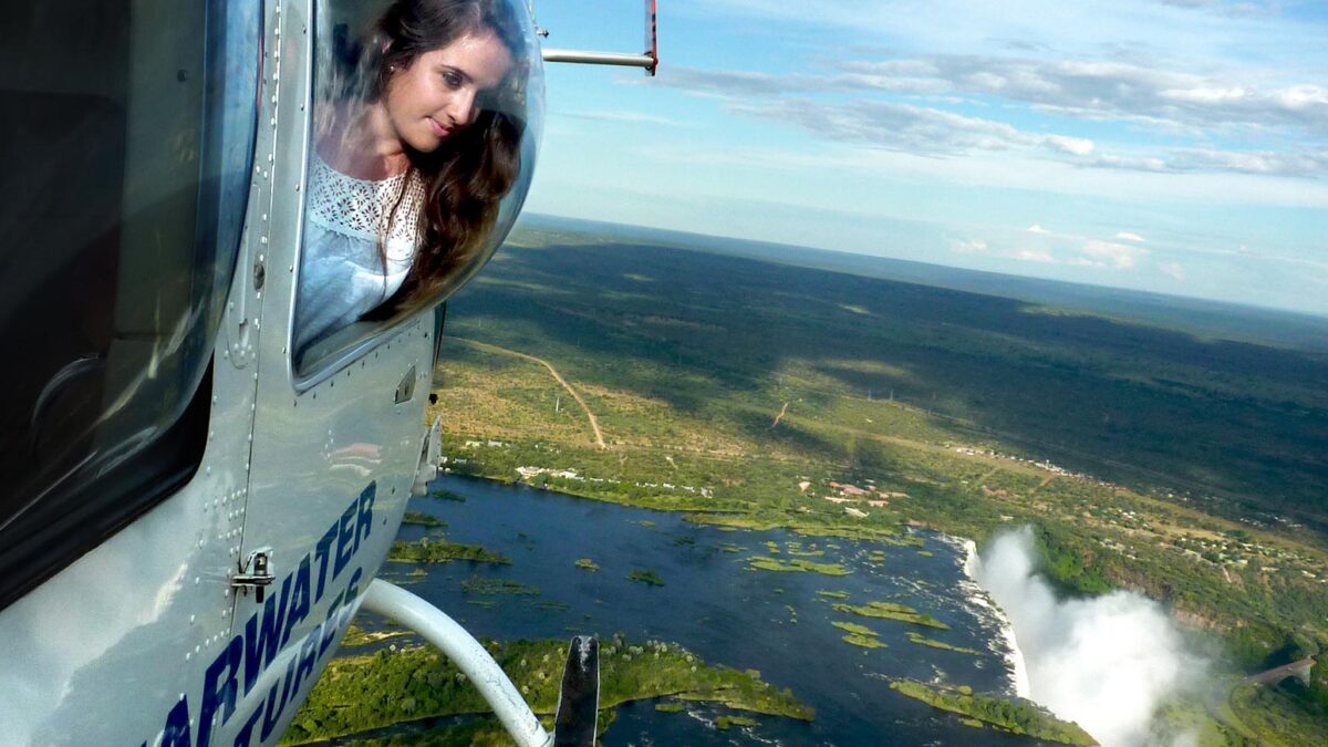 Helicopter Experience at Victoria Falls in Zimbabwe