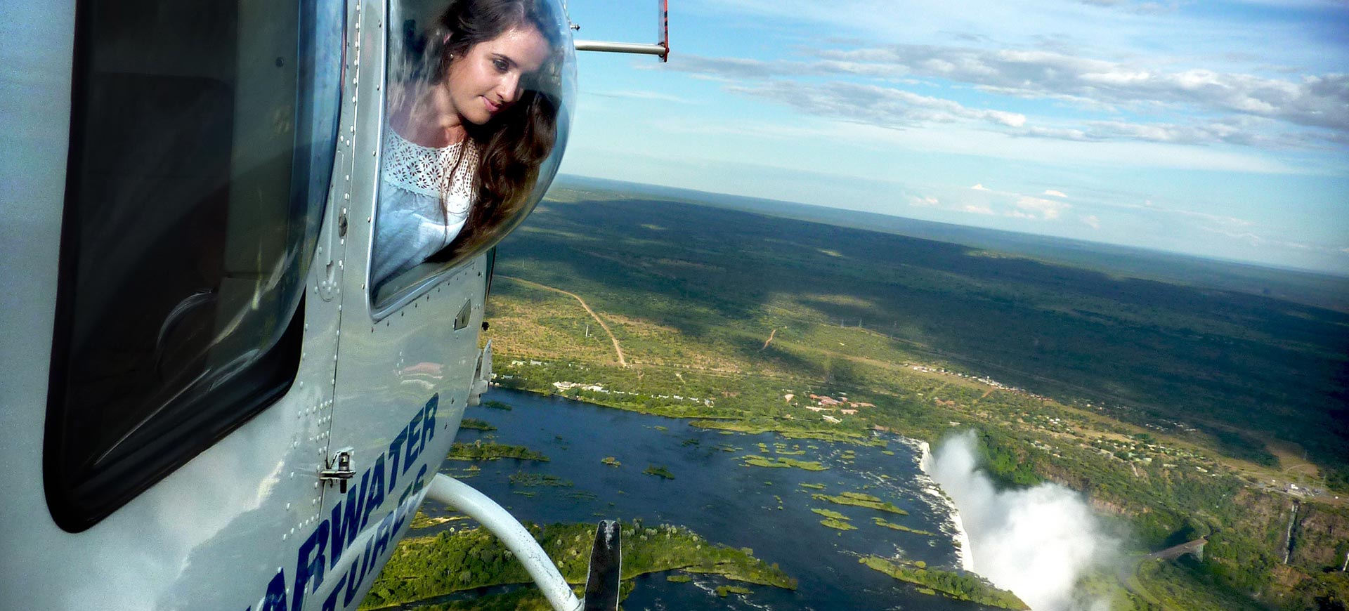 Helicopter Experience at Victoria Falls in Zimbabwe