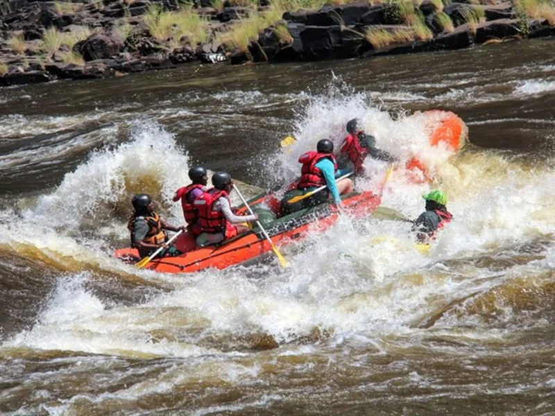 Water Rafting at Victoria Falls in Zimbabwe