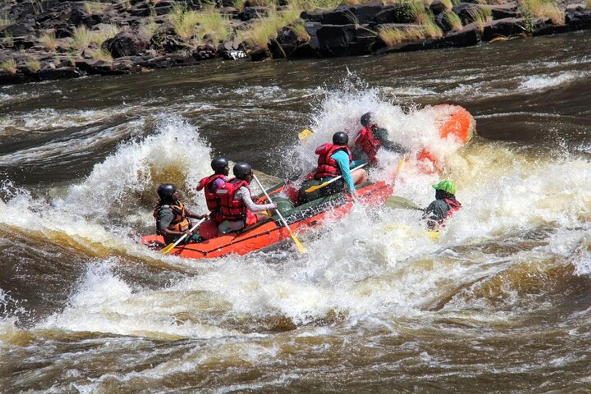 Water Rafting at Victoria Falls in Zimbabwe